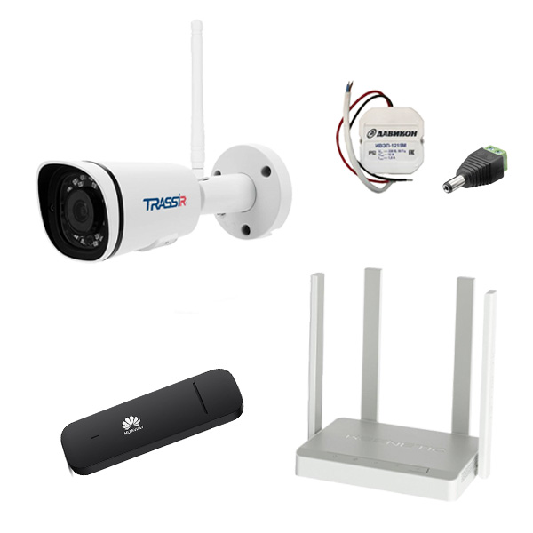 Комплект 3G/4G видеонаблюдения c WI-FI камерами 2Мп Комплект 3G/4G видеонаблюдения c WI-FI камерами 2Мп