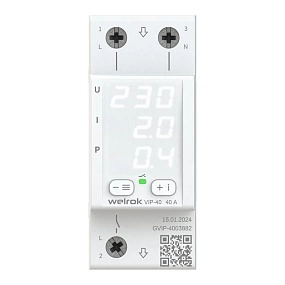 Реле напряжение с контролем тока Welrok VIP-40 red Реле напряжение с контролем тока Welrok VIP-40 red