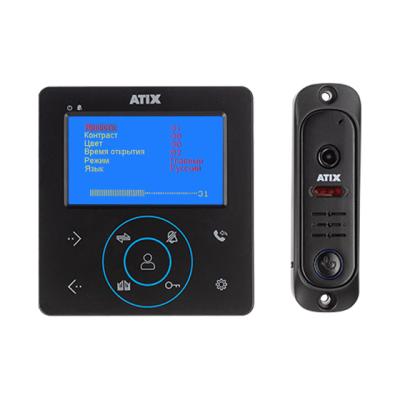 Комплект аналогового домофона ATIX AT-I-K410C/T Black Комплект аналогового домофона ATIX AT-I-K410C/T Black
