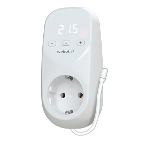 Терморегулятор Welrok pt в розетку, для электрических обогревателей Терморегулятор Welrok pt в розетку, для электрических обогревателей