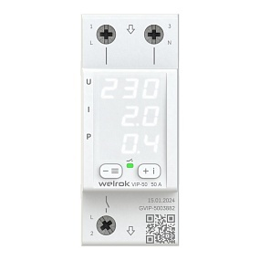 Реле напряжение с контролем тока Welrok VIP-50 Реле напряжение с контролем тока Welrok VIP-50