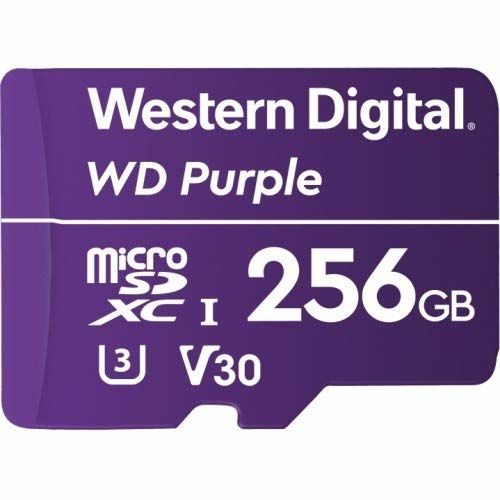 Детальное изображение товара "Карта памяти 256Гб WD Purple (WDD256G1P0A)" из каталога оборудования для видеонаблюдения