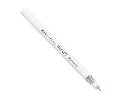 Кабель коаксиальный 75 Ом MEDIAFLEX RG-6 (белый) М660BV