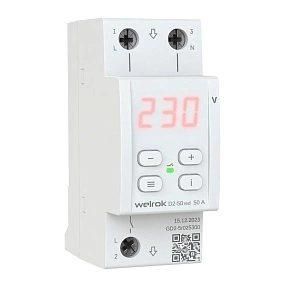 Детальное изображение товара "Реле напряжения Welrok D2-50 red" из каталога оборудования для видеонаблюдения