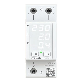 Реле напряжение с контролем тока Welrok VIP-32 Реле напряжение с контролем тока Welrok VIP-32