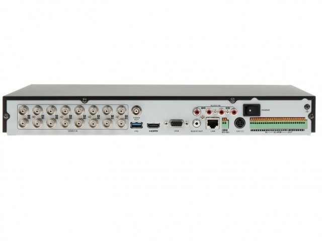 Детальное изображение товара "Гибридный видеорегистратор 16-канальный 4Мп Lite HiWatch DS-H216QP с PoC" из каталога оборудования для видеонаблюдения