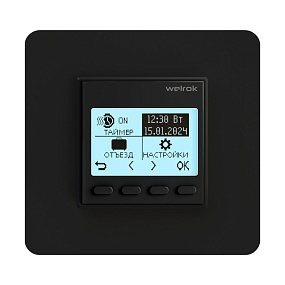 Терморегулятор для обогревателей Welrok pro bk (без датчика пола) Терморегулятор для обогревателей Welrok pro bk (без датчика пола)