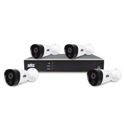 Комплект видеонаблюдения ATIS PIR kit 4ext 2MP с 4 камерами для улицы Комплект видеонаблюдения ATIS PIR kit 4ext 2MP с 4 камерами для улицы